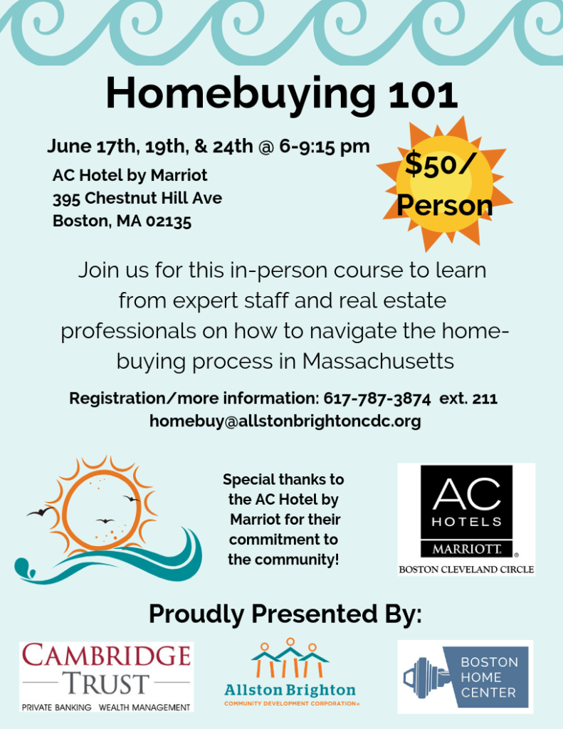 Homebuying 101 - Allston Brighton Community Development Corporation