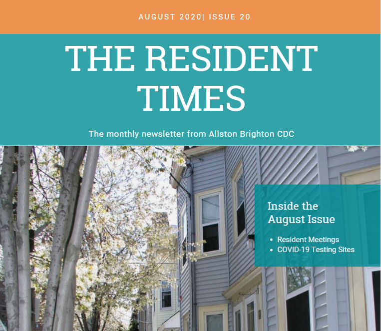 August 2020 Resident Newsletter