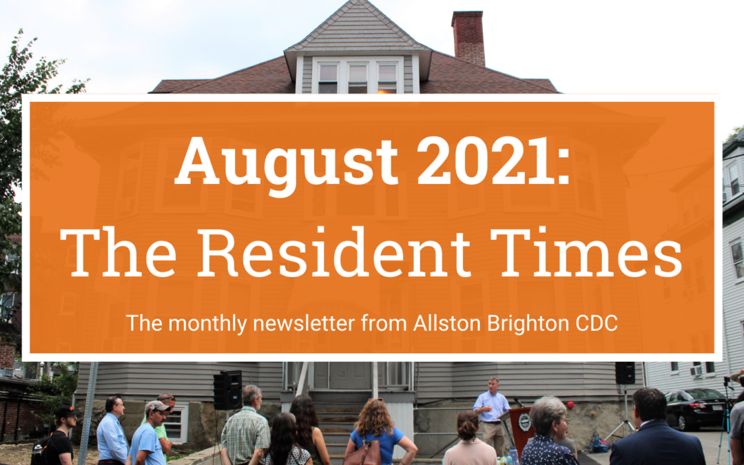August 2021 Resident Newsletter