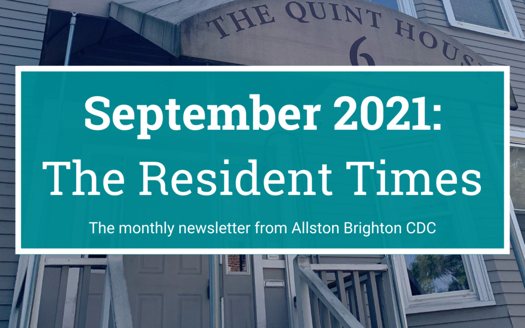 September 2021 Resident Newsletter