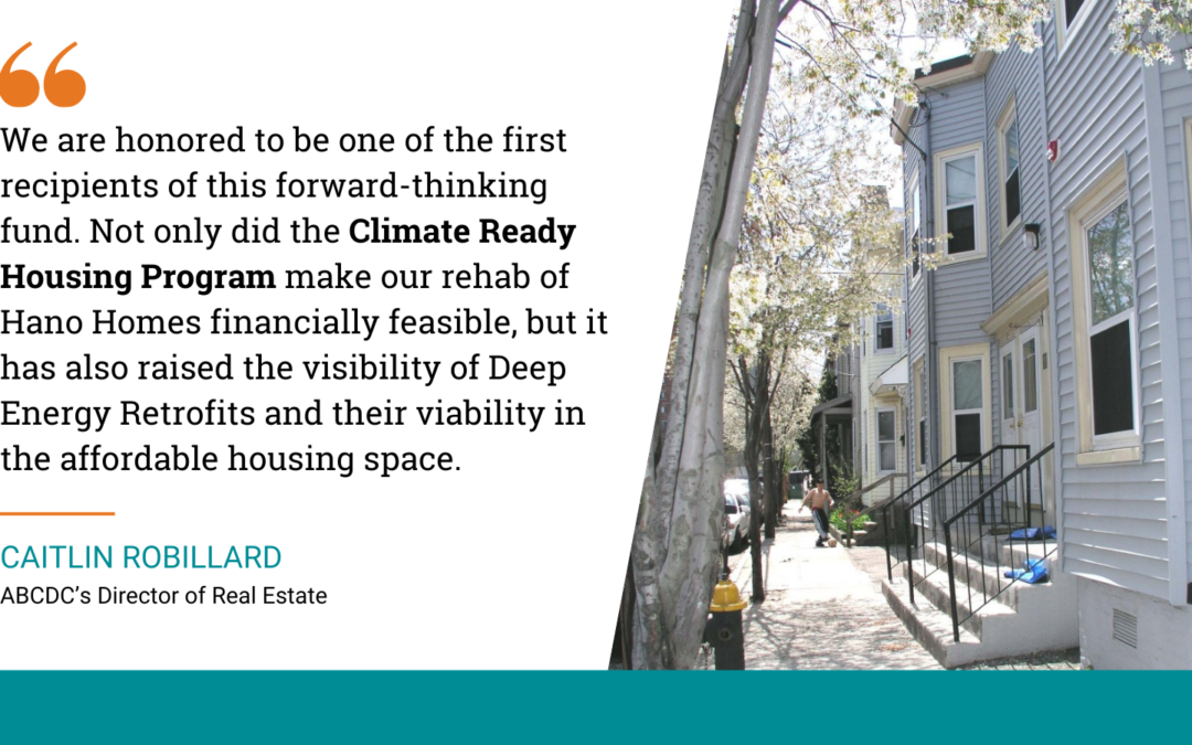 ABCDC Receives Climate Ready Housing Award